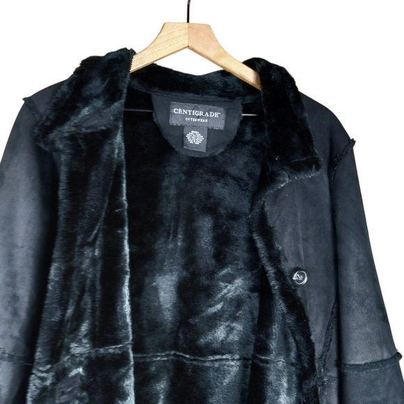 Centigrade Outerwear  Oversize Faux Suede Coat Size Small - Picture 5 of 11